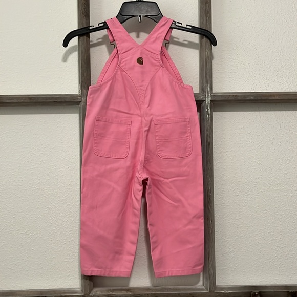 NEW Carhartt Girls Pink Overalls ( size 18 months ) - Picture 3 of 10